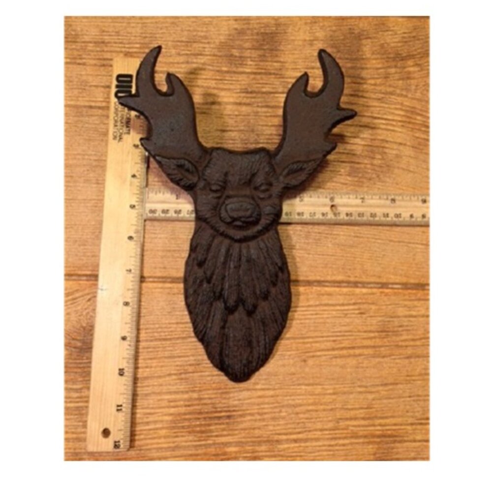 Deer Bootpull Rustic Cast Iron 10 3/4" long by 7 1/2" wide 0170-05637